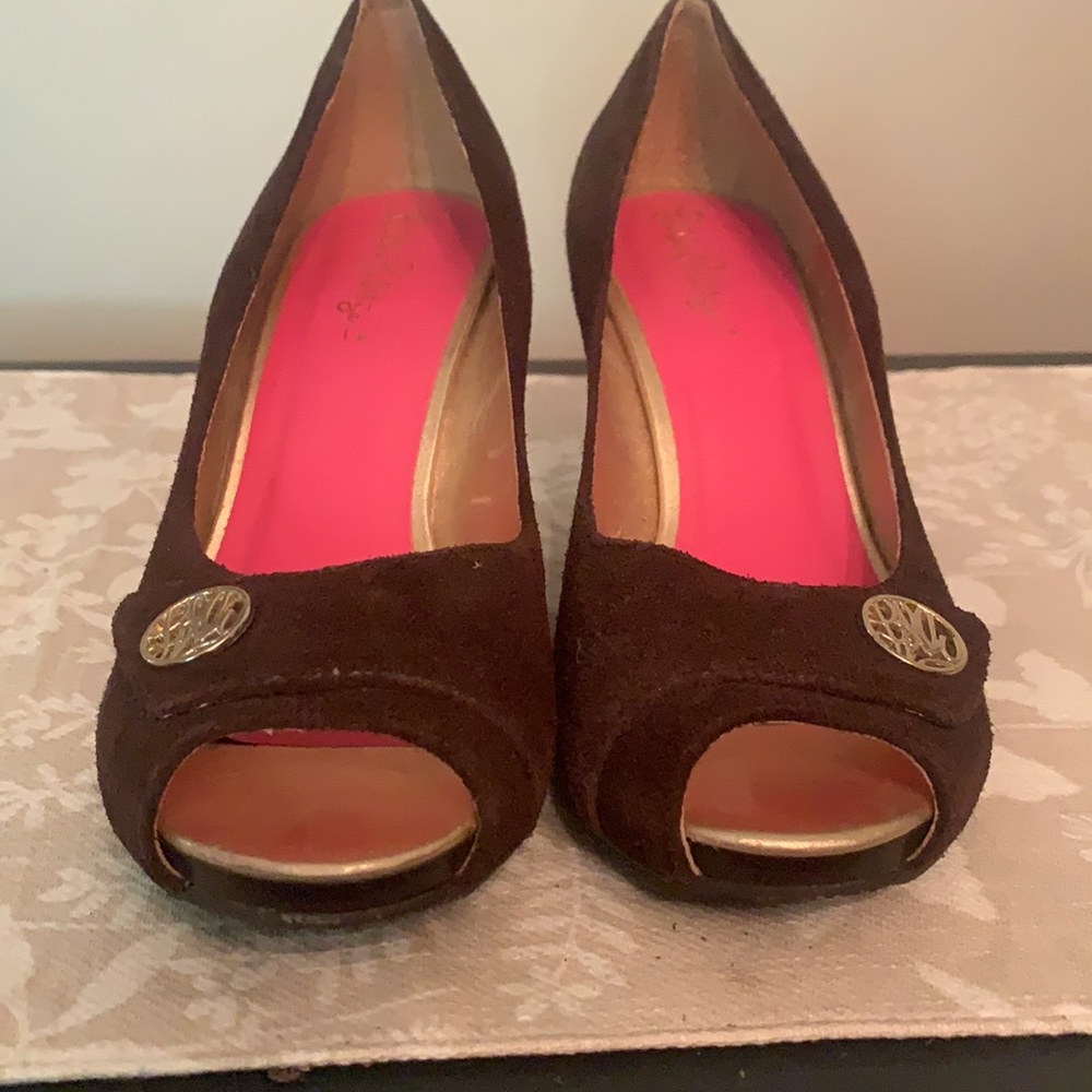 Lilly Pulitzer Suede Wedges - Picture 4 of 12
